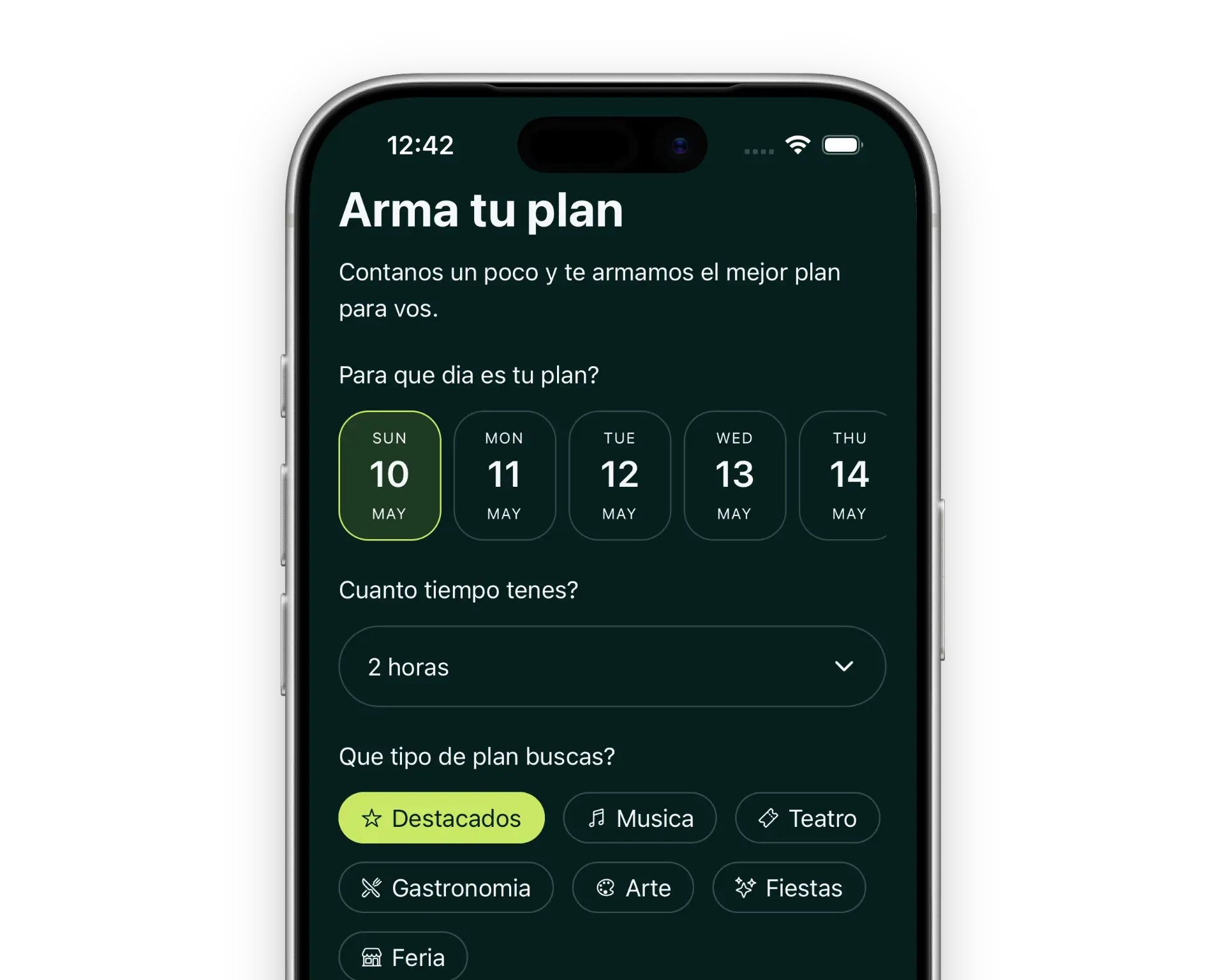 CREÁ TU PLAN